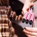 RootMori Triple Barrel Curling Iron – Waves, Curls & Water Ripples in One
